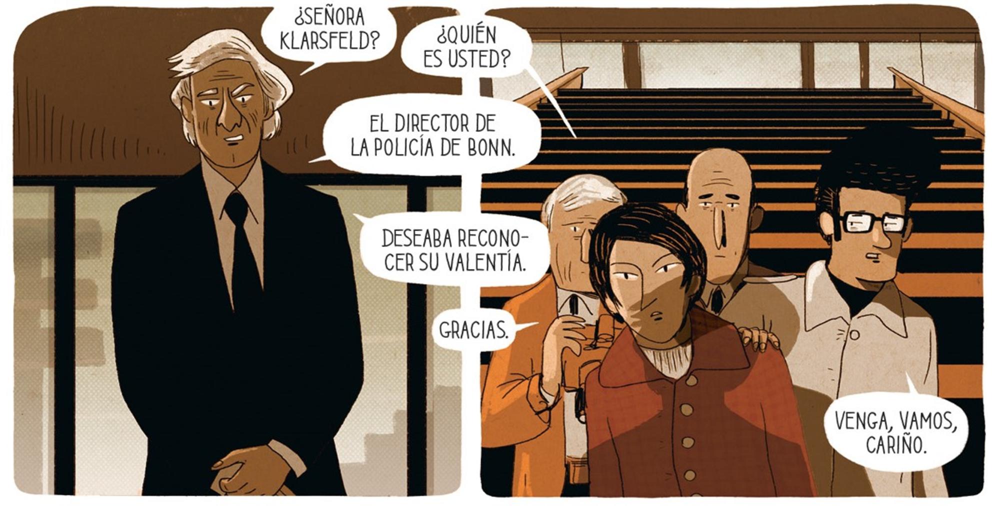 Viñeta del cómic ‘Beate y Serge Klarsfeld, un combate contra el olvido’